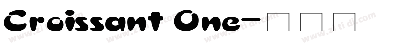 Croissant One字体转换